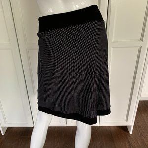 ianella small black and white dot skirt